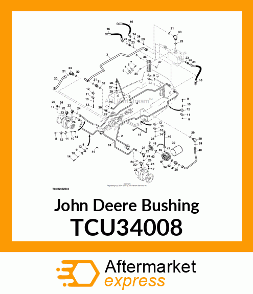 BUSHING, BUSHING, ZINC COATED TCU34008