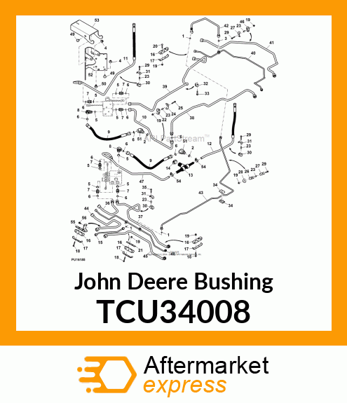 BUSHING, BUSHING, ZINC COATED TCU34008