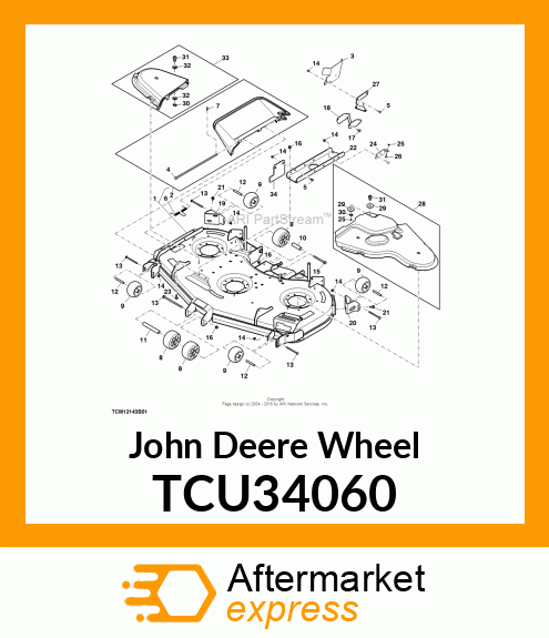 ROLLER, ANTI TCU34060