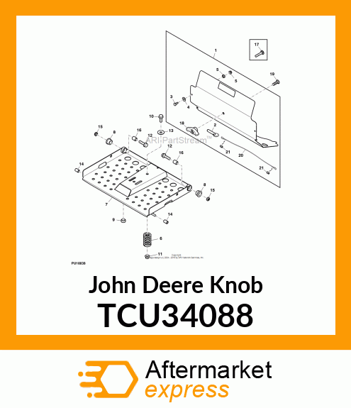 KNOB, PLASTIC "T" TCU34088