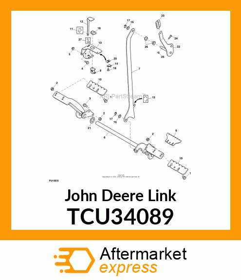 LINK, PARK BRAKE TCU34089