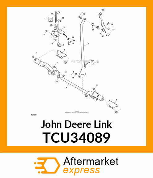 LINK, PARK BRAKE TCU34089