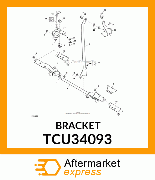 BRAKE SHOE, 648, 52R QTRAK TCU34093