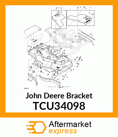 BRACKET, REAR SPRING HANGER TCU34098