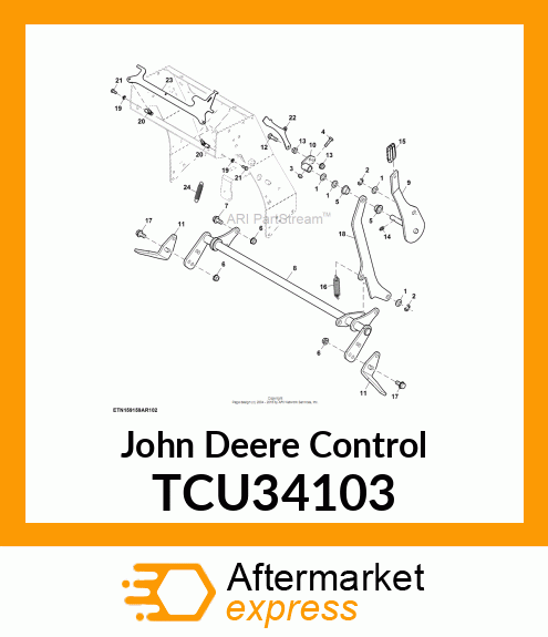 CONTROL, RELEASE BAR TCU34103