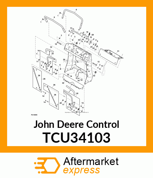 CONTROL, RELEASE BAR TCU34103