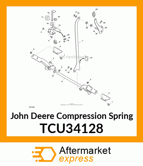 SPRING, COMPRESSION, 5/8 X 3 TCU34128