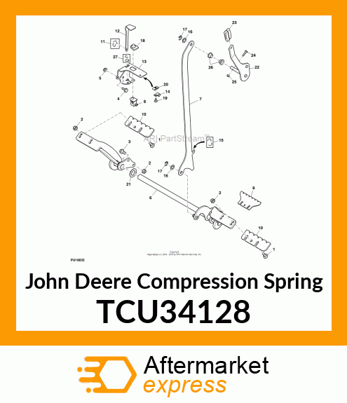 SPRING, COMPRESSION, 5/8 X 3 TCU34128