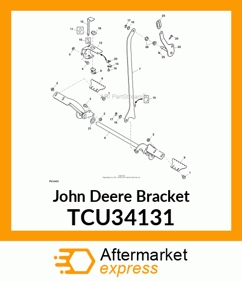 BRACKET, OPS SWITCH ACTUATOR R TCU34131