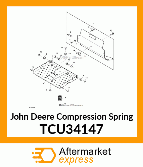 COMPRESSION SPRING, UDATED WORK LOA TCU34147