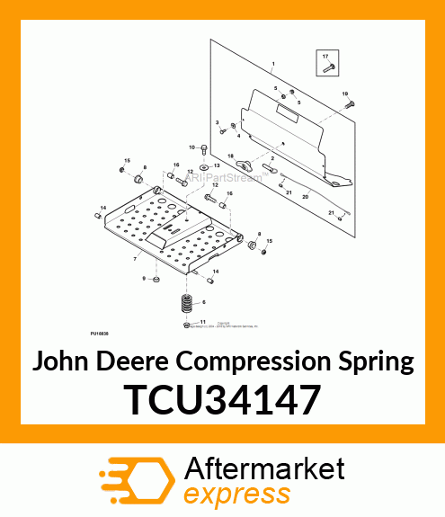 COMPRESSION SPRING, UDATED WORK LOA TCU34147