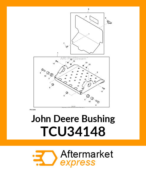 BUSHING, URATHANE 3/4 X 1 1/8 X 3/4 TCU34148