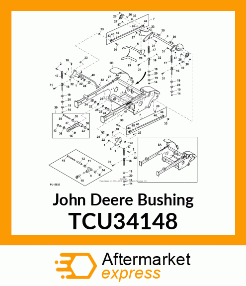 BUSHING, URATHANE 3/4 X 1 1/8 X 3/4 TCU34148