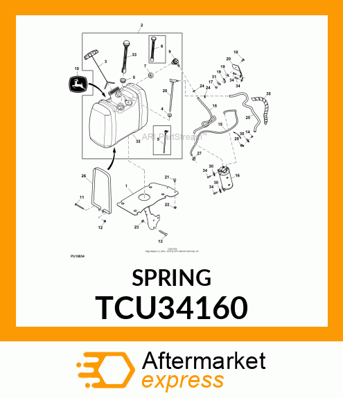 HOSE CLAMP, 1/4" TCU34160