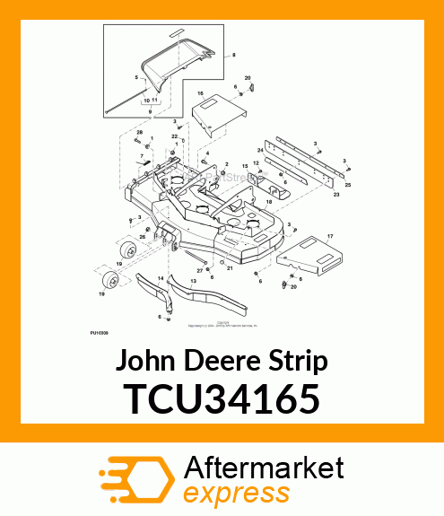 STRIPING RUBBER, ADJUSTABLE 48/52 TCU34165