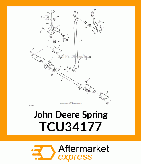 SPRING, NO. OF ACTIVE COLILS, INSID TCU34177