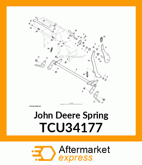 SPRING, NO. OF ACTIVE COLILS, INSID TCU34177