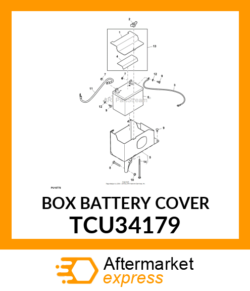 BOX BATTERY COVER TCU34179