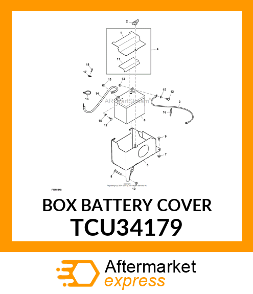 BOX BATTERY COVER TCU34179