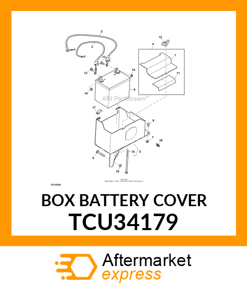 BOX BATTERY COVER TCU34179