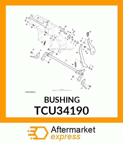 MACH BUSH, 1/2 ID X 7/8 OD X 18 GA TCU34190