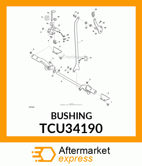 MACH BUSH, 1/2 ID X 7/8 OD X 18 GA TCU34190