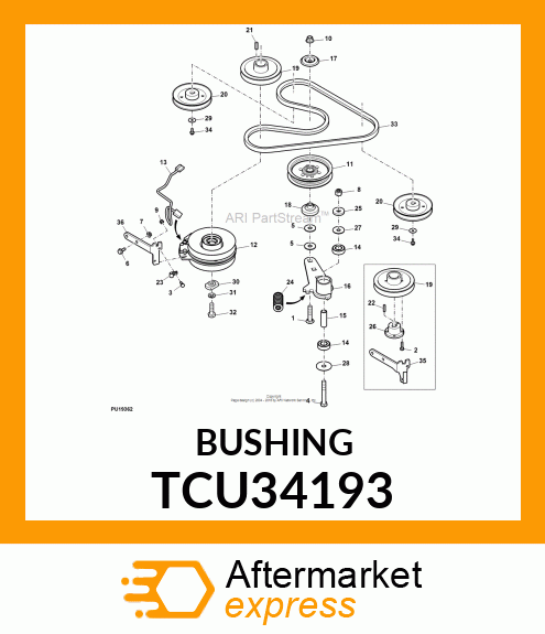 SPACER, IDLER ARM PIVOT TCU34193