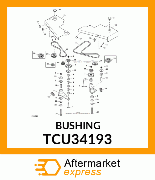 SPACER, IDLER ARM PIVOT TCU34193