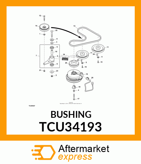 SPACER, IDLER ARM PIVOT TCU34193