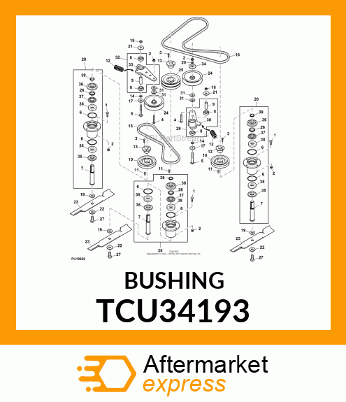 SPACER, IDLER ARM PIVOT TCU34193