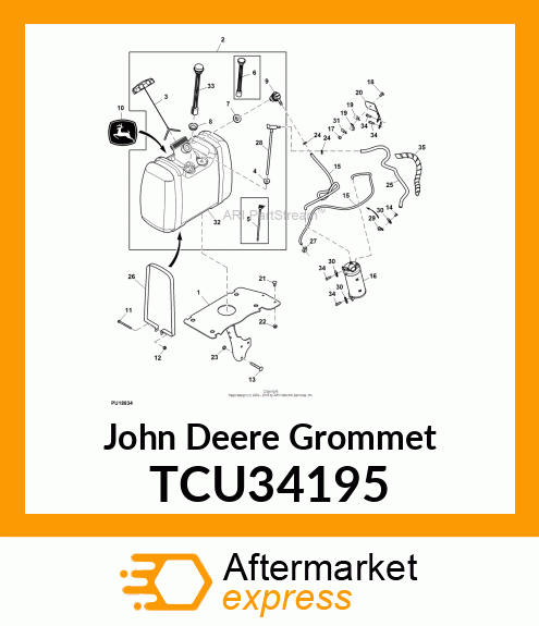 GROMMET, FUEL GAUGE TCU34195