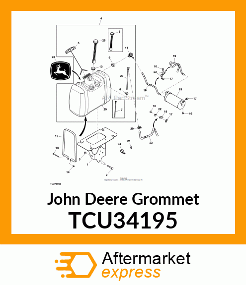 GROMMET, FUEL GAUGE TCU34195