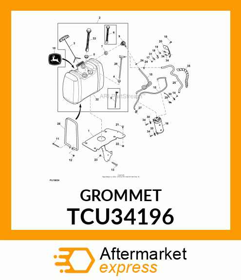 GROMMET, REMOTE VENT TCU34196