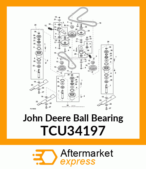 BALL BEARING, IDLER ARM TCU34197