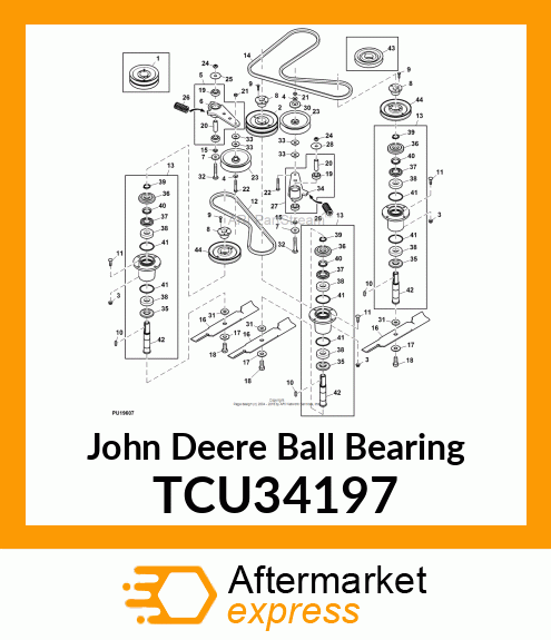 BALL BEARING, IDLER ARM TCU34197