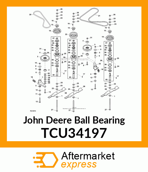 BALL BEARING, IDLER ARM TCU34197