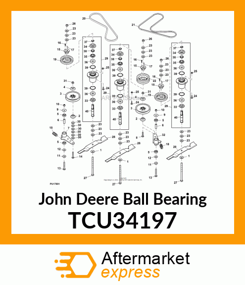 BALL BEARING, IDLER ARM TCU34197