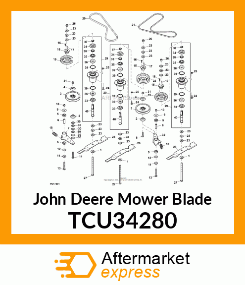 MOWER BLADE TCU34280