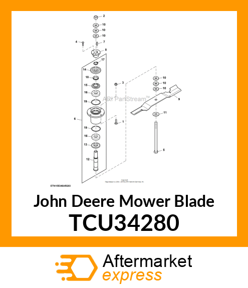 MOWER BLADE TCU34280