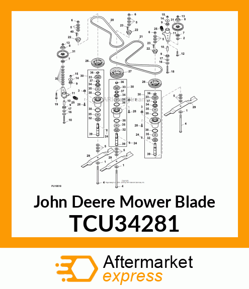 MOWER BLADE TCU34281