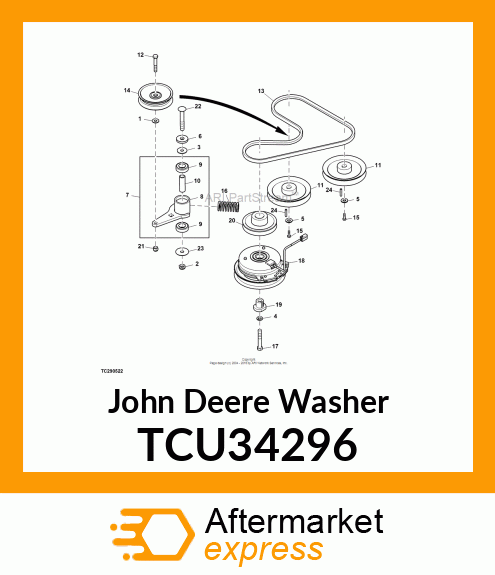 WASHER, IDLER ARM TCU34296