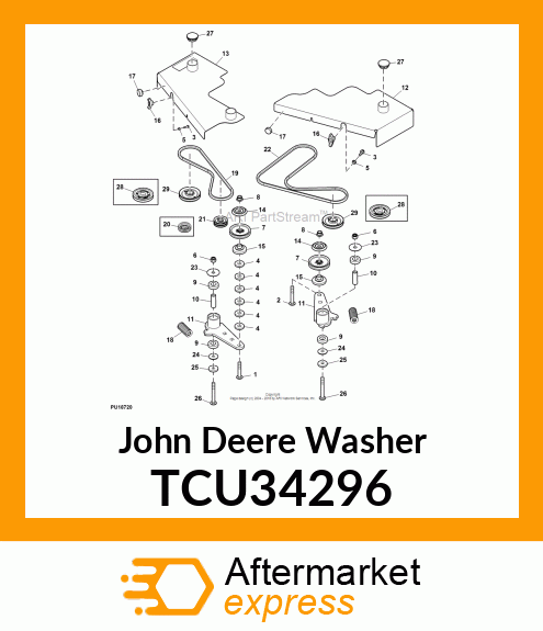 WASHER, IDLER ARM TCU34296