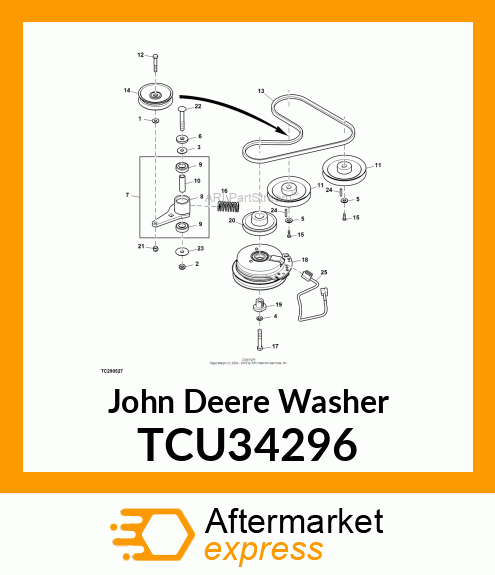 WASHER, IDLER ARM TCU34296