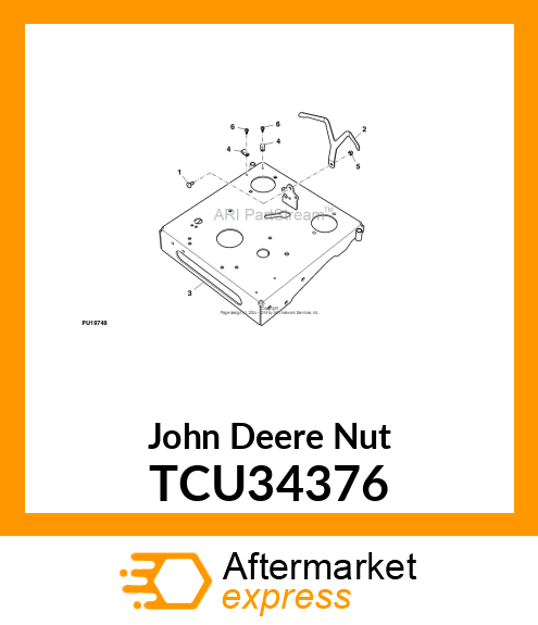 NUT, NYLOCK 5/16 TCU34376