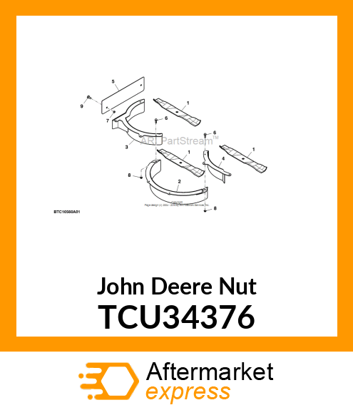 NUT, NYLOCK 5/16 TCU34376