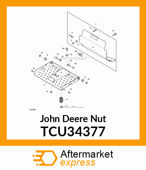 NUT, NYLOCK, JAM 1/2 TCU34377