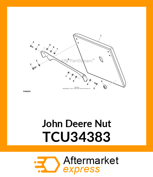 NUT, TOPLOCK 5/16 TCU34383