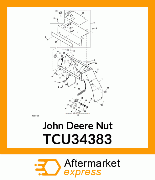 NUT, TOPLOCK 5/16 TCU34383