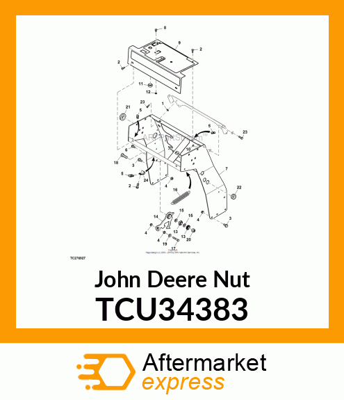 NUT, TOPLOCK 5/16 TCU34383