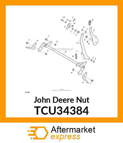 NUT, TOPLOCK 1/4 TCU34384